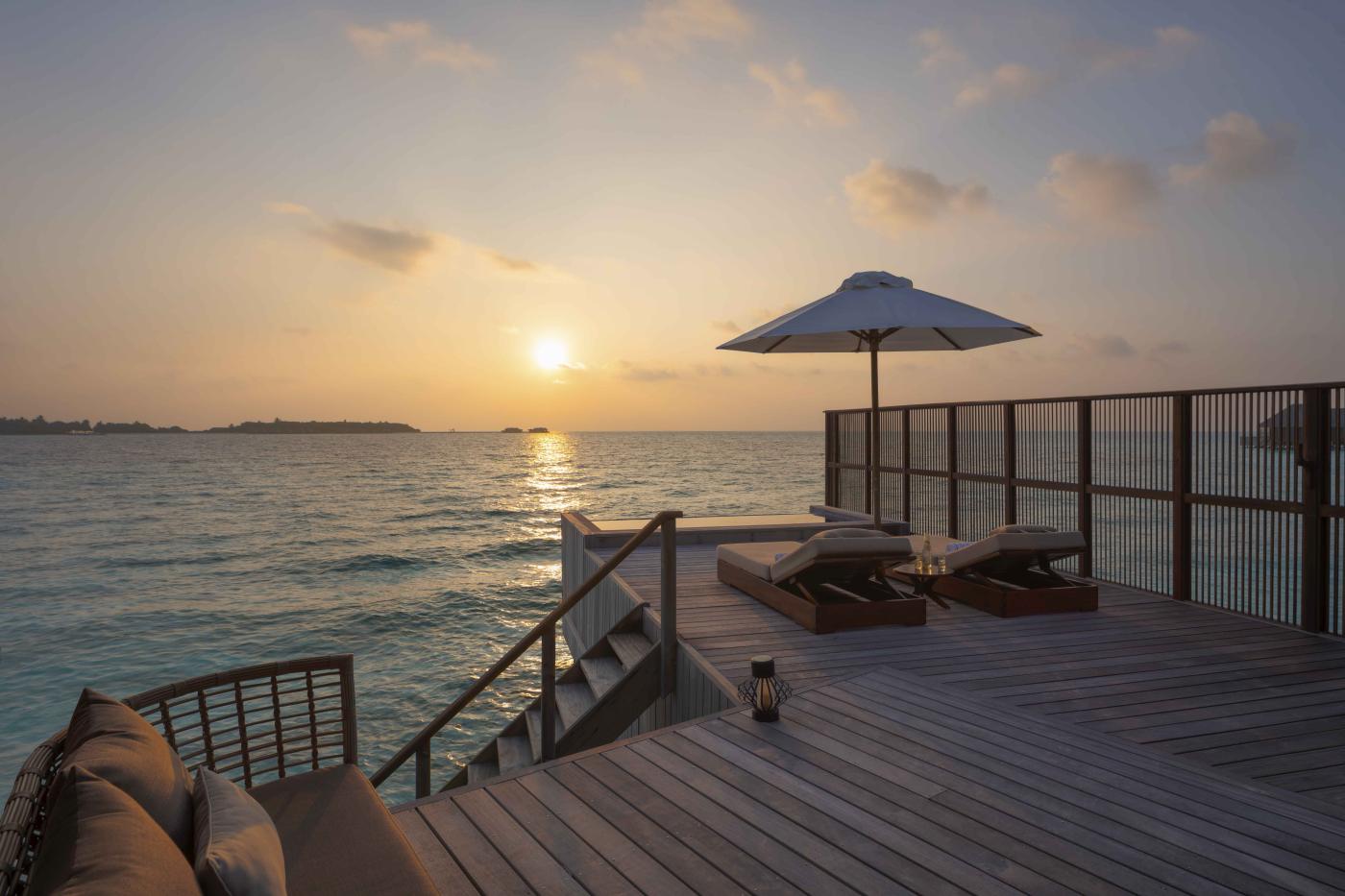 Grand Water Villa med pool på Conrad Maldives Rangali Island, Maldiverne