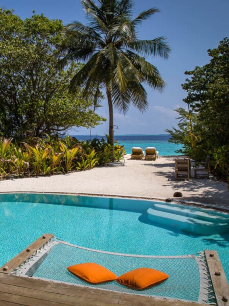 1 vær. Crusoe Suite med pool på Soneva Fushi, Maldiverne