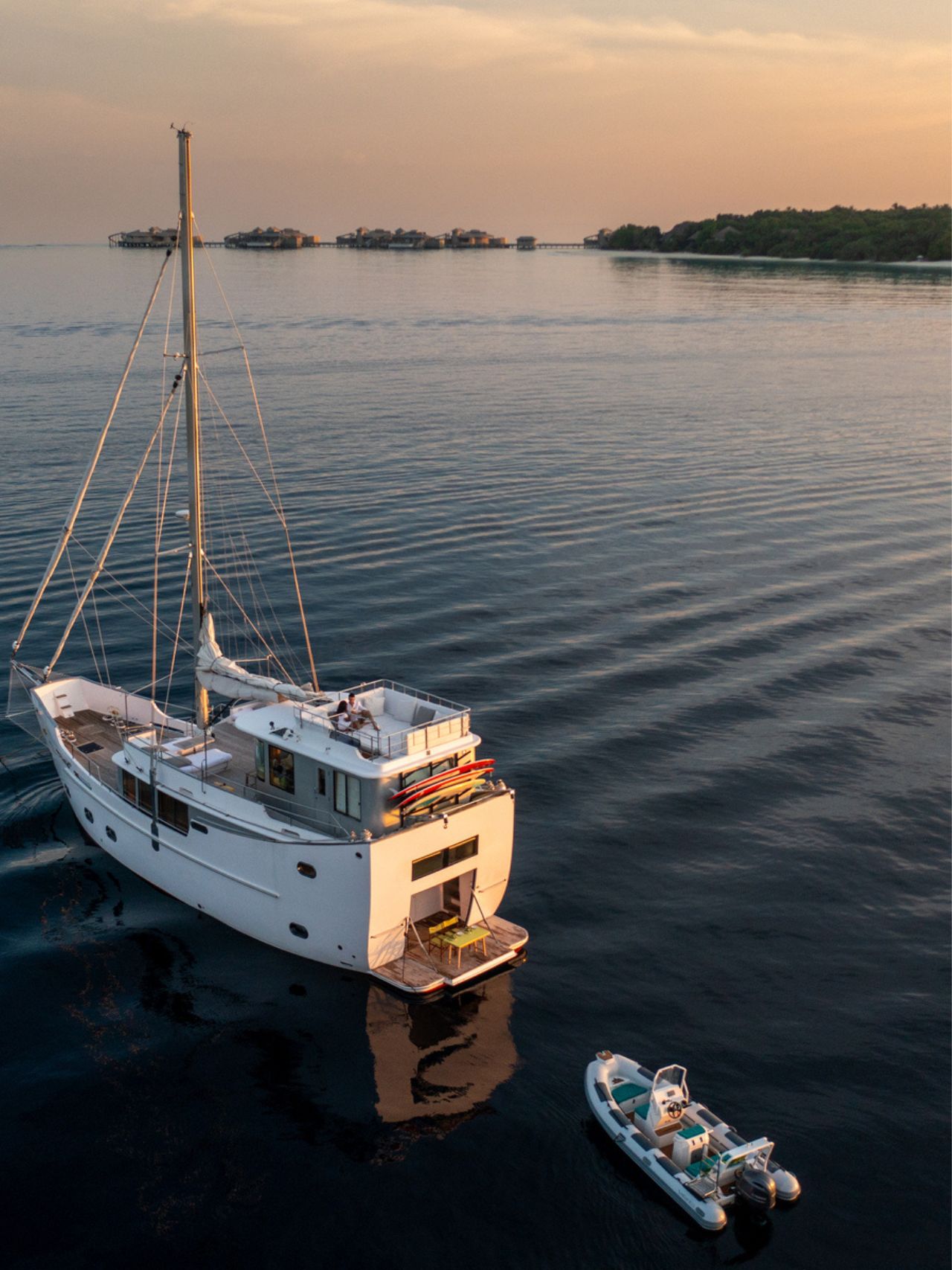 Soneva in Aqua - lej en yacht under ferien på et Soneva Resort på Maldiverne