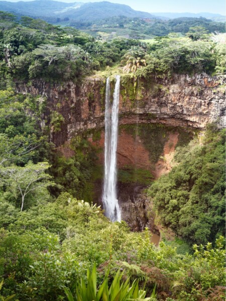 Det smukke Chamarel vandfald på Mauritius