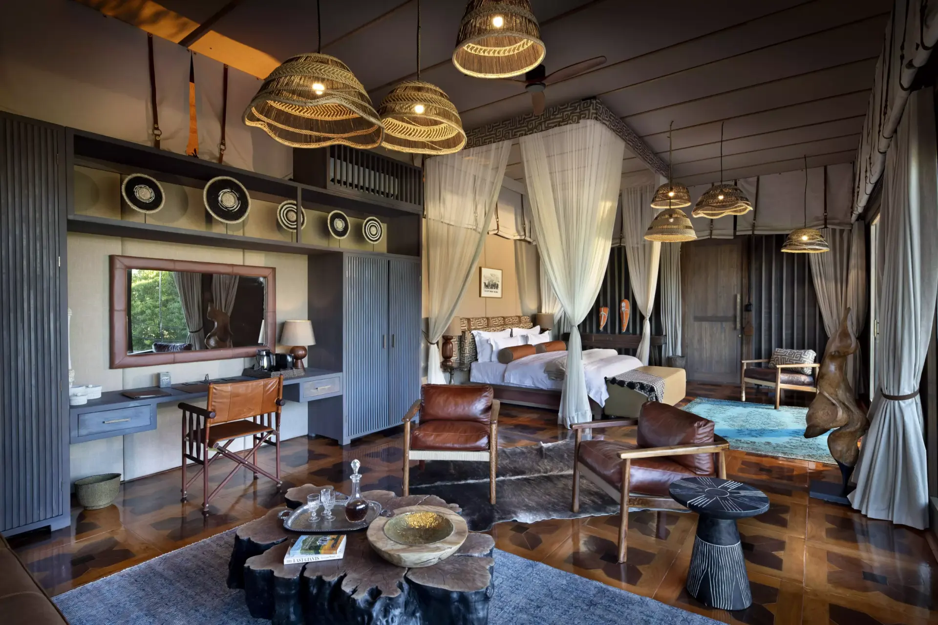 Villa på Atzaró Okavango Camp i Botswana, Afrika
