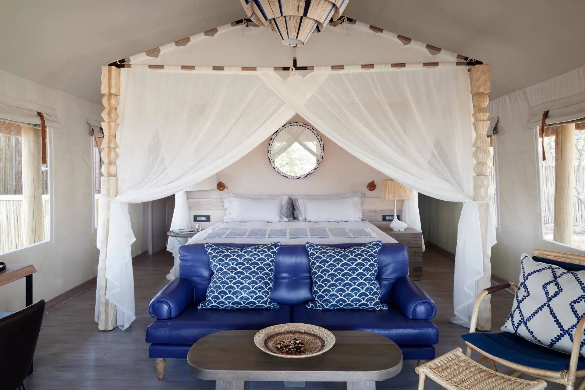 Lodge på Savute Elephant Lodge, A Belmond Safari i Botswana, Afrika