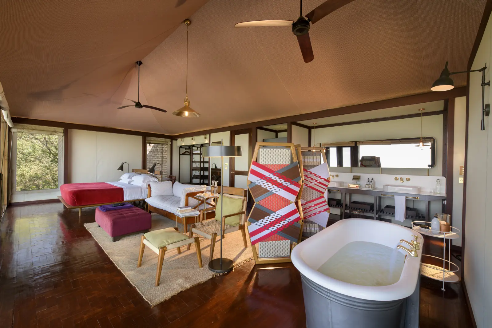 Luksustelt på Angama Mara, Kenya, Afrika