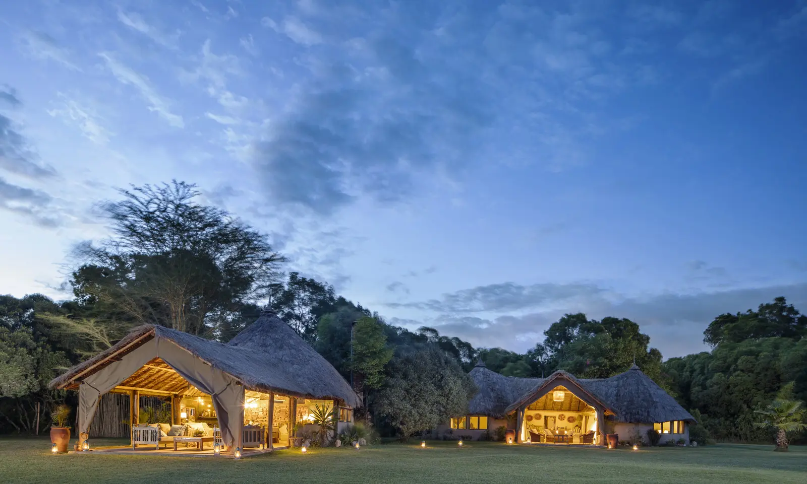 Hyggelige fællesområder på House in the Wild i Kenya, Afrika