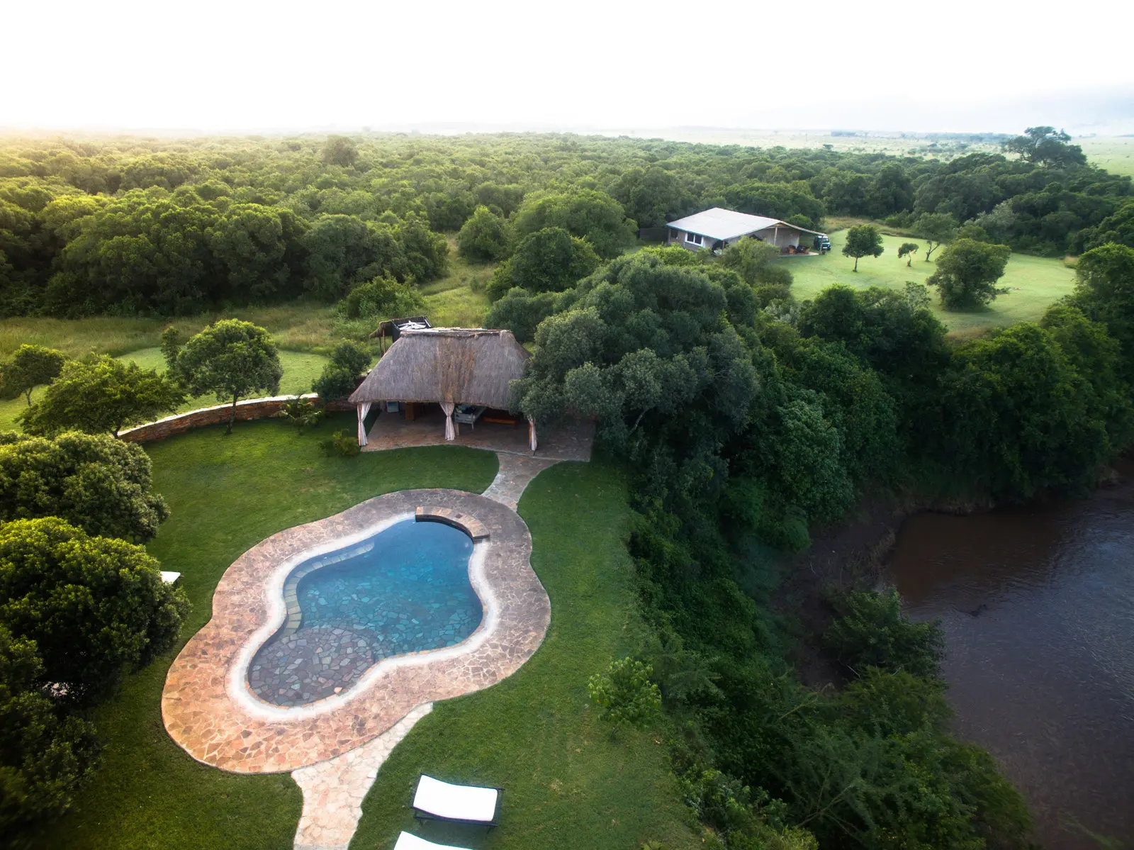 Poolen på House in the Wild i Kenya, Afrika