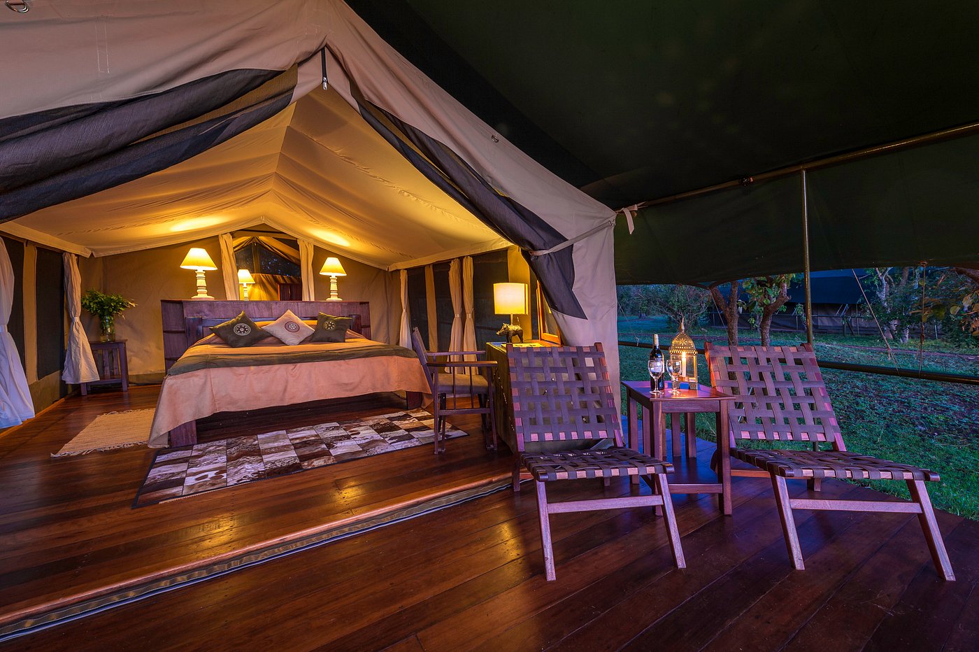 Eksklusive telte på Little Governors' Camp, Kenya, Afrika