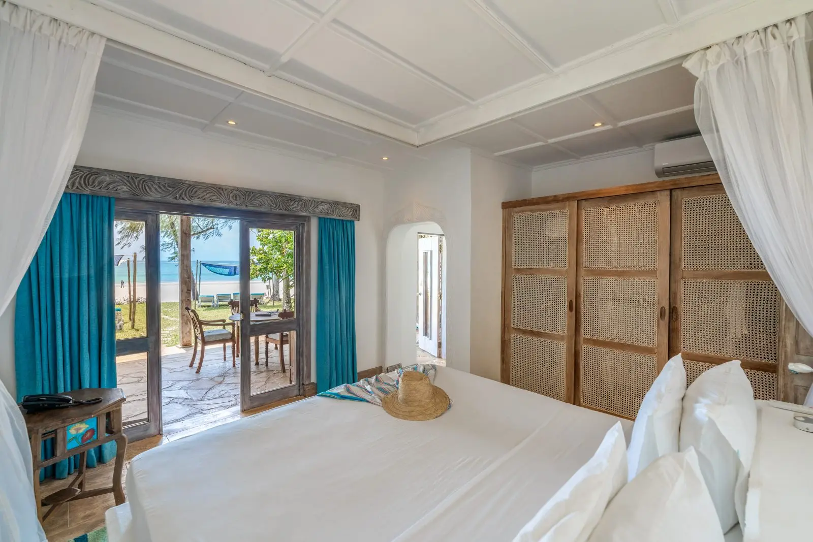 Family Ocean View Suite på Nomad Beach Resort, Diani Beach i Kenya, Afrika