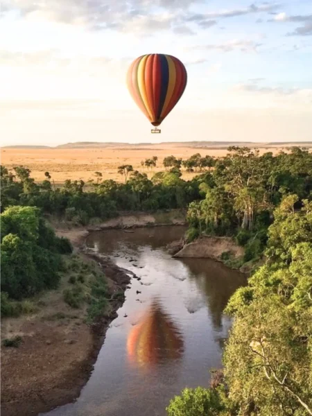 Ballon safari i Kenya