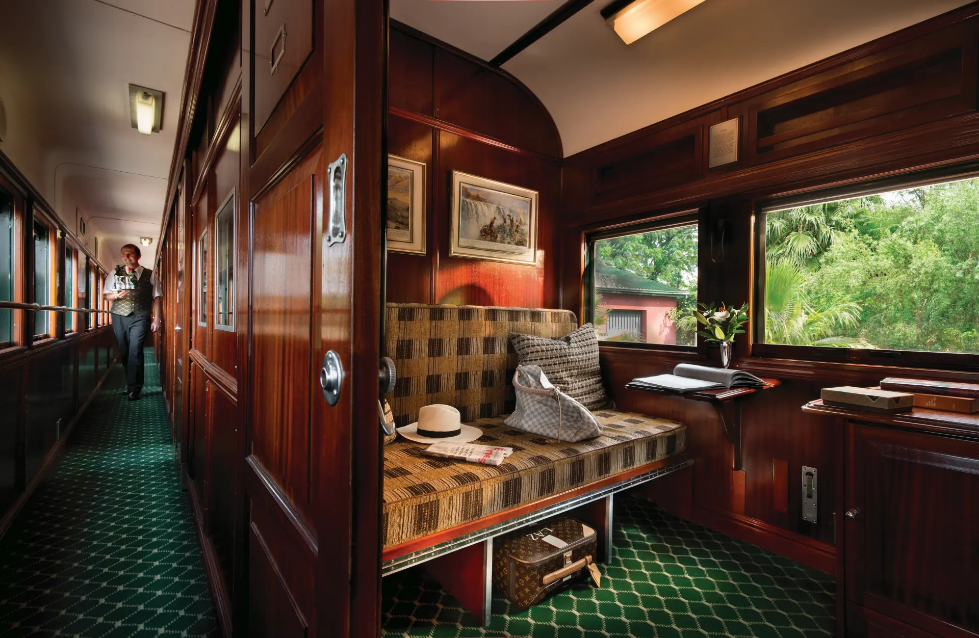 Pullmann Suite ombord på Rovos Rail, Afrika