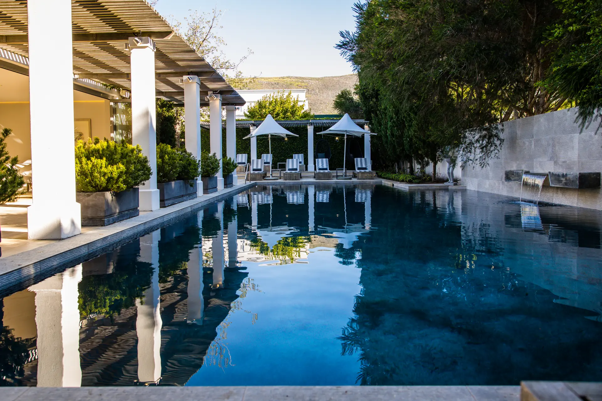 Poolen på Steenberg Hotel & Spa, Cape Town, Sydafrika