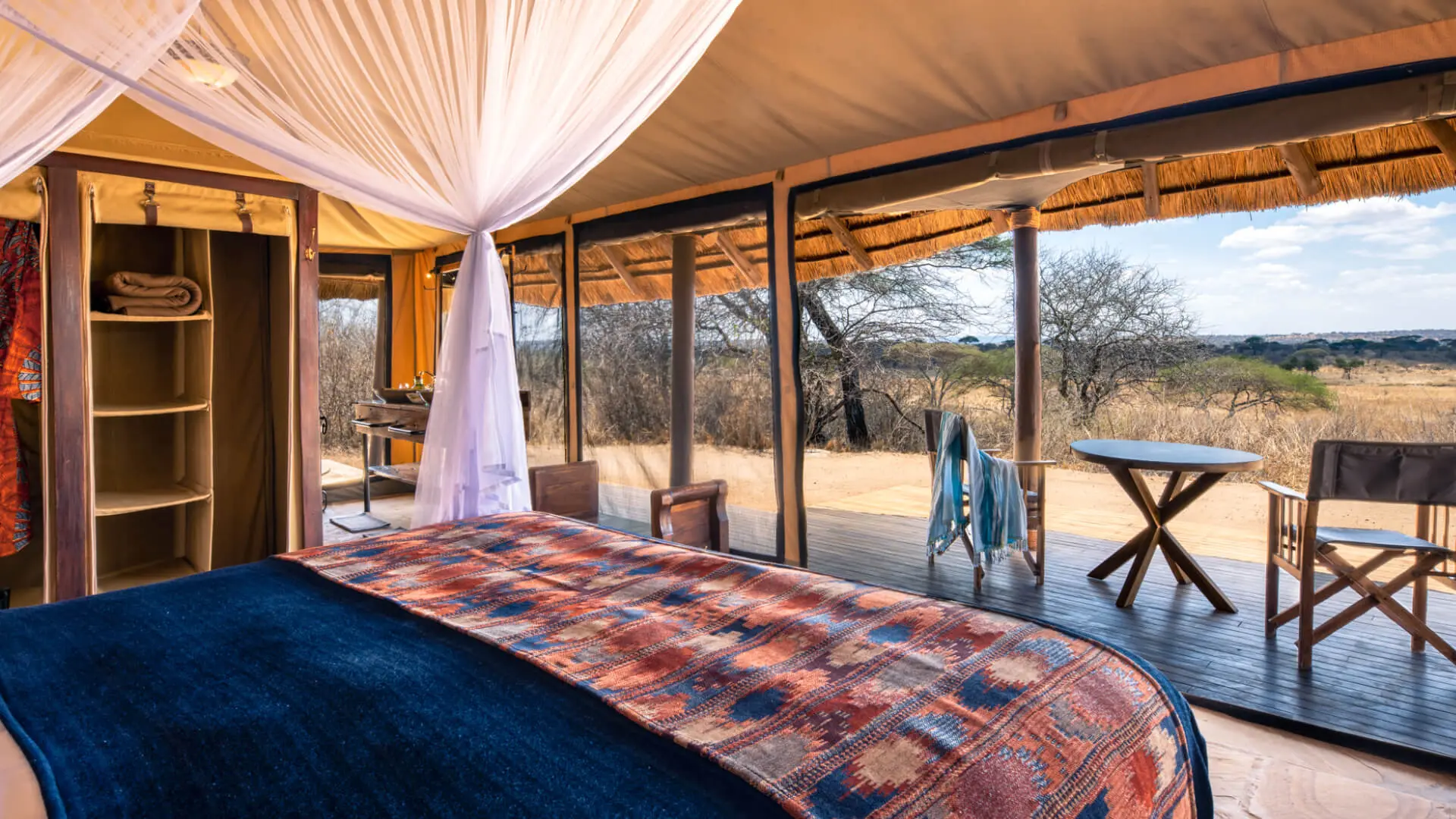 Udsigt fra telt på Asilia Oliver´s Camp, Tanzania