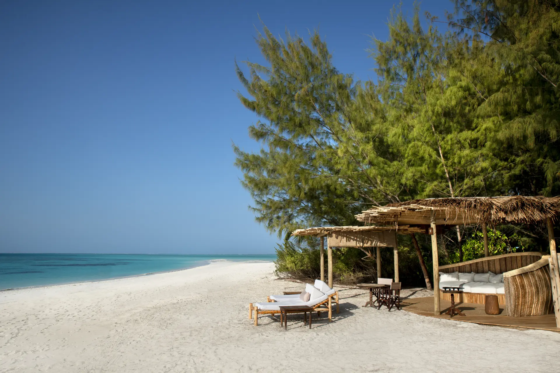 Stranden på &Beyond Mnemba Island, Zanzibar