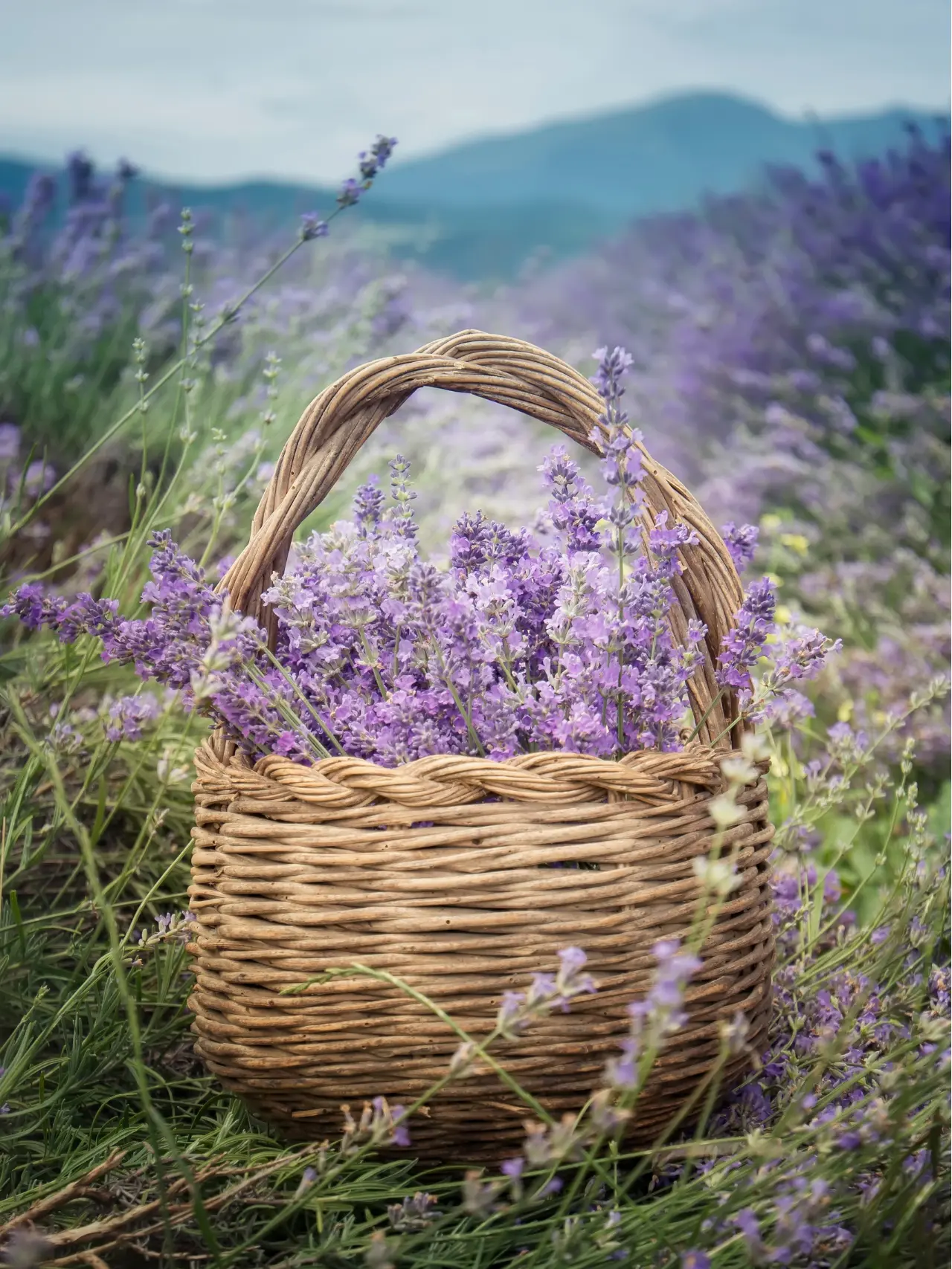 Lavendelmark i Provence, Frankrig