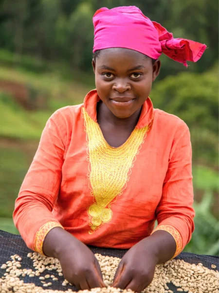 Lokal kvinde i Rwanda, Afrika