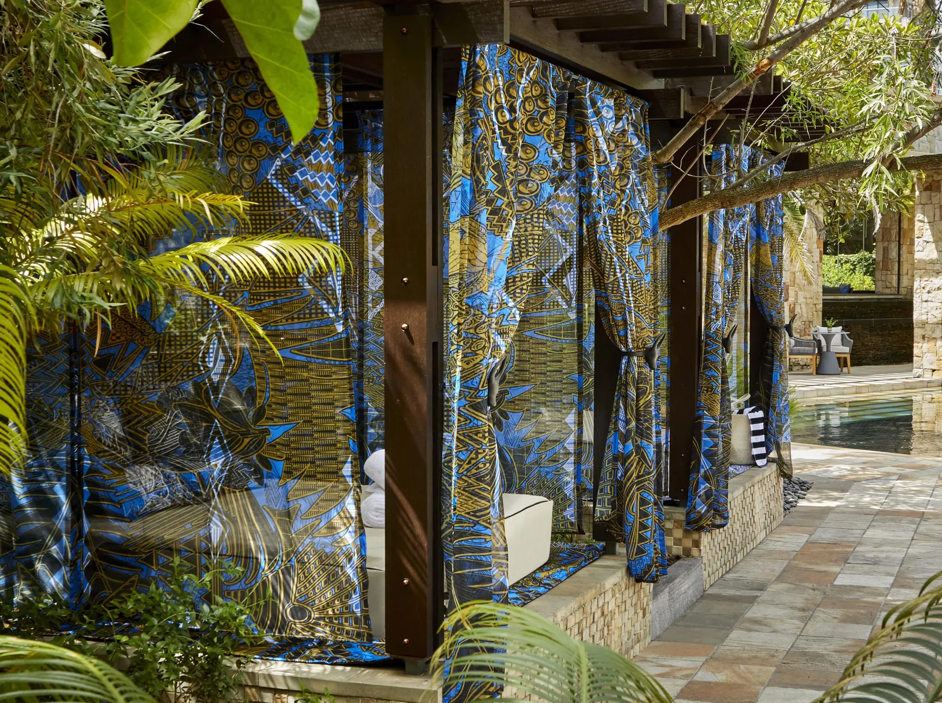 Cabanas ved poolen på One&Only Cape Town, Sydafrika