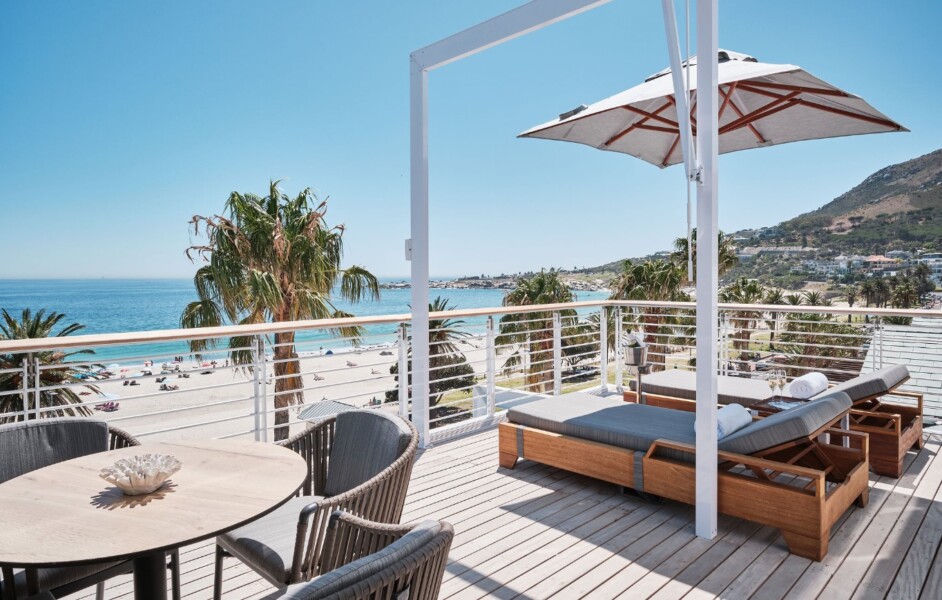 Junior Suite med havudsigt på The Marly Boutique Hotel i Cape Town, Sydafrika