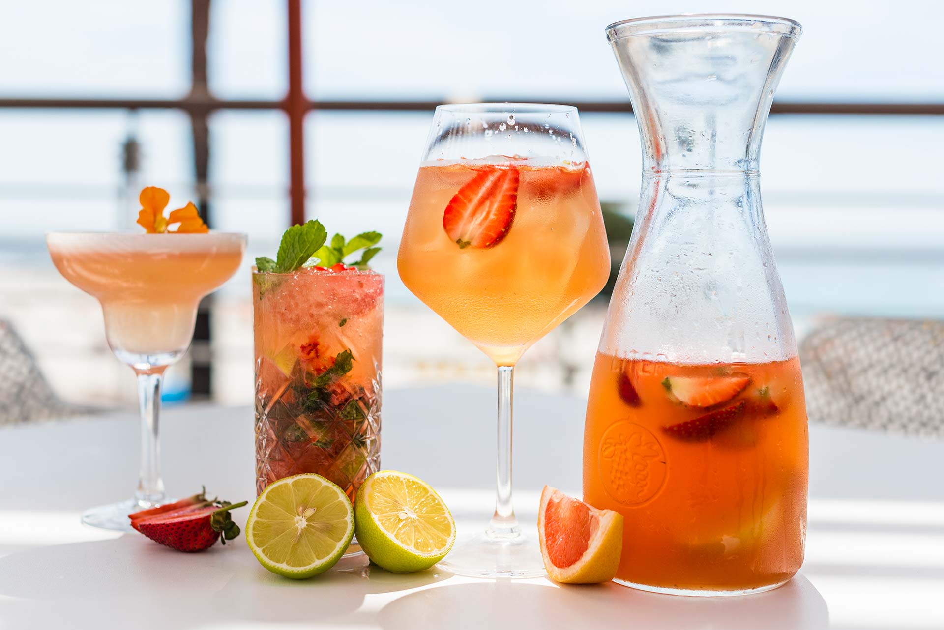 Drinks i Restaurant Bilboa på The Marly Boutique Hotel i Cape Town, Sydafrika