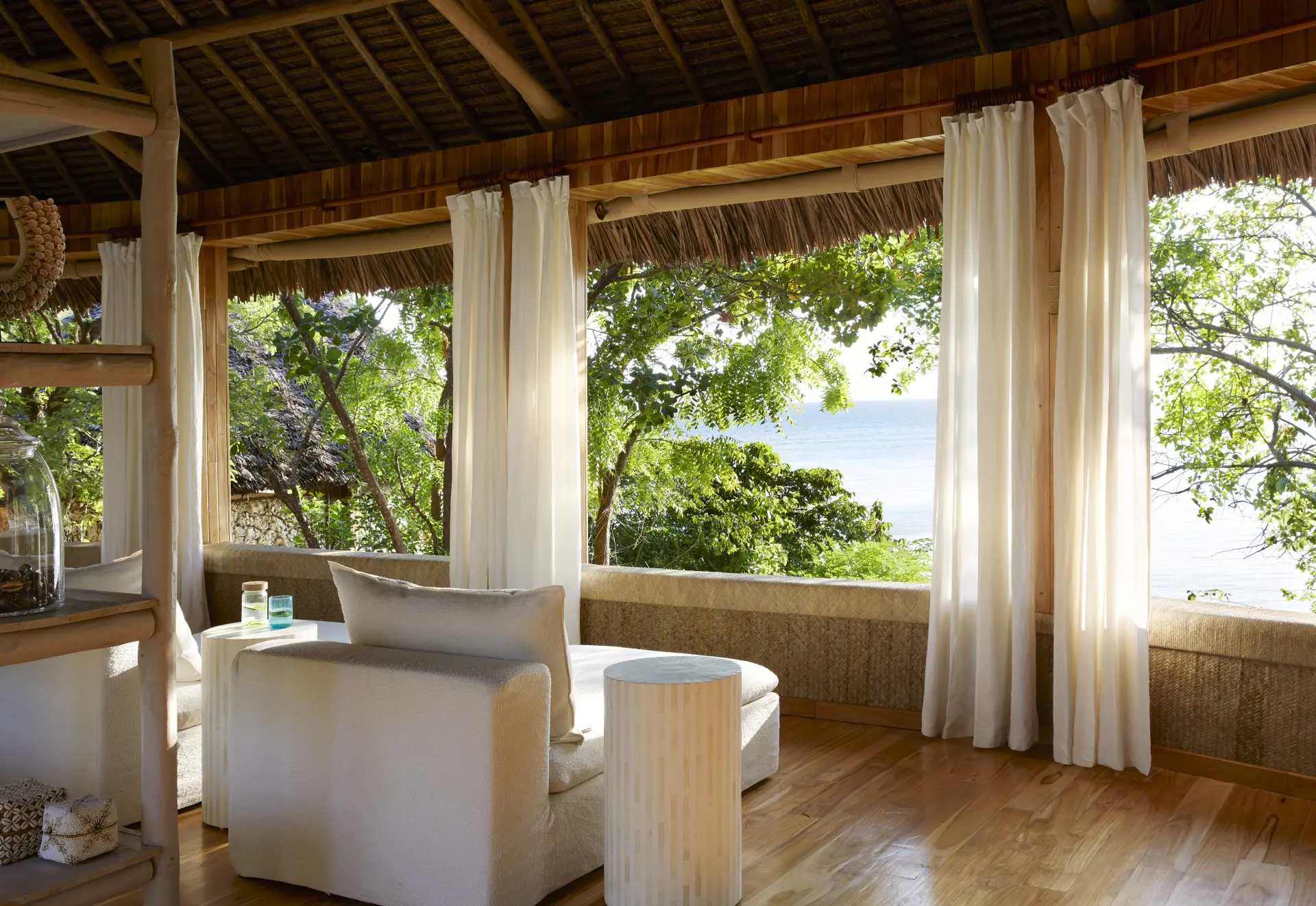 Fanjove Spa på Laba Fanjove Island i Tanzania, Afrika