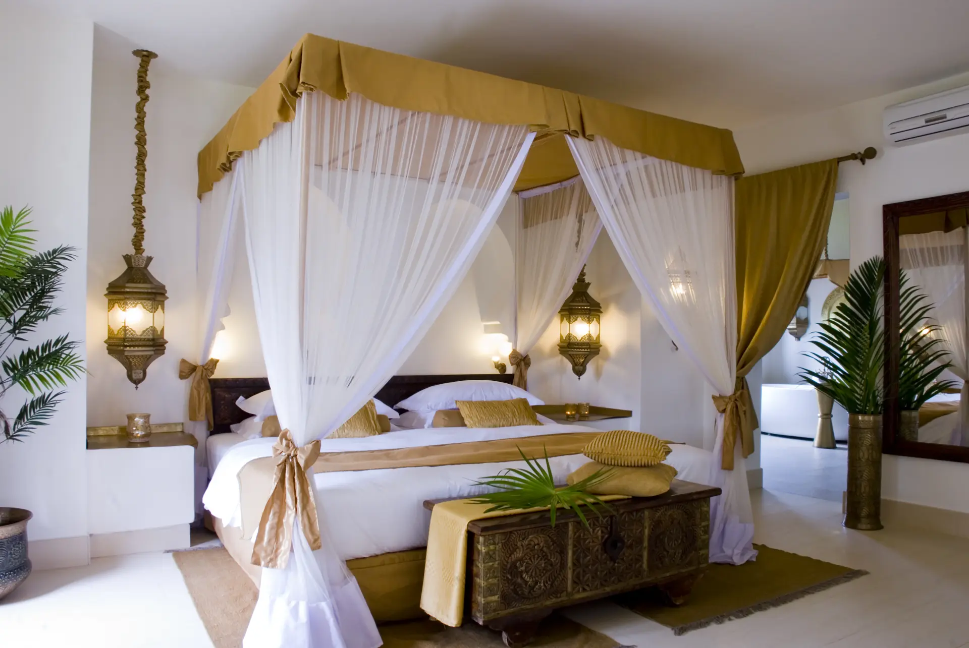 Soveværelse i en villa på Baraza Resort & Spa, Zanzibar