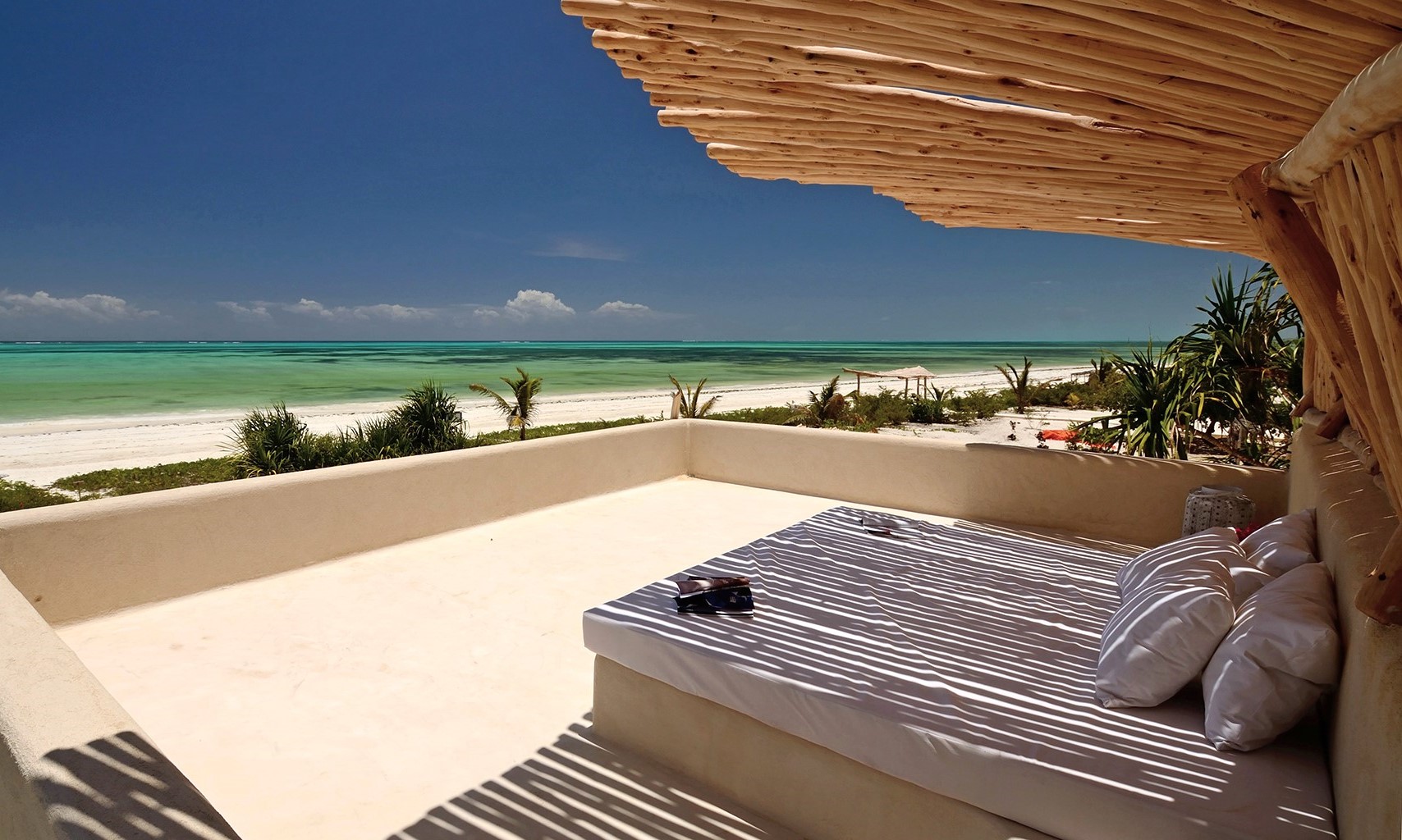 Tagterrasse i villa på White Sand Luxury Villas & Spa, Zanzibar