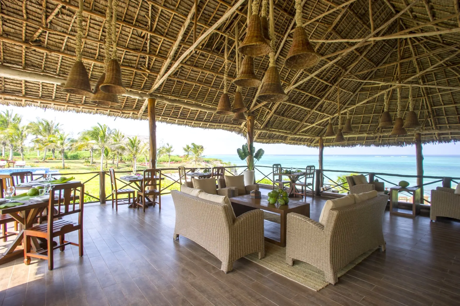Mswakini Beach Bar og restaurant på Zawadi Hotel Zanzibar, Zanzibar