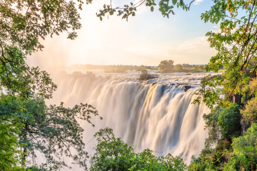 Victoria Falls i Zimbabwe, Afrika