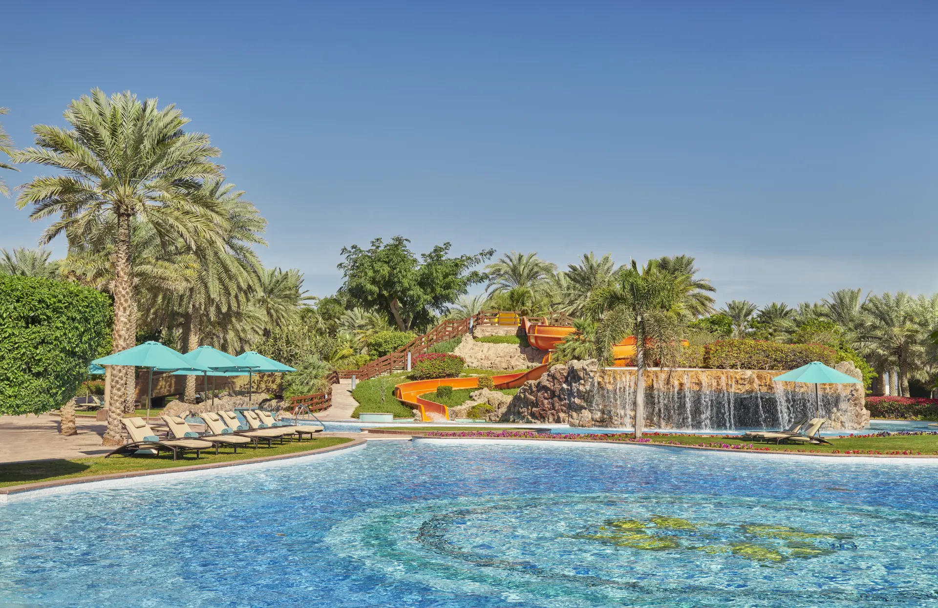 Pool med rutsjebaner på Emirates Palace Mandarin Oriental, Abu Dhabi