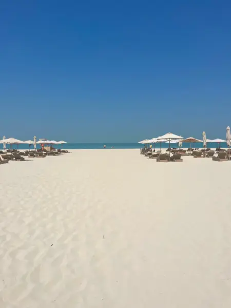 Strand på Saadiyat Island, Abu Dhabi