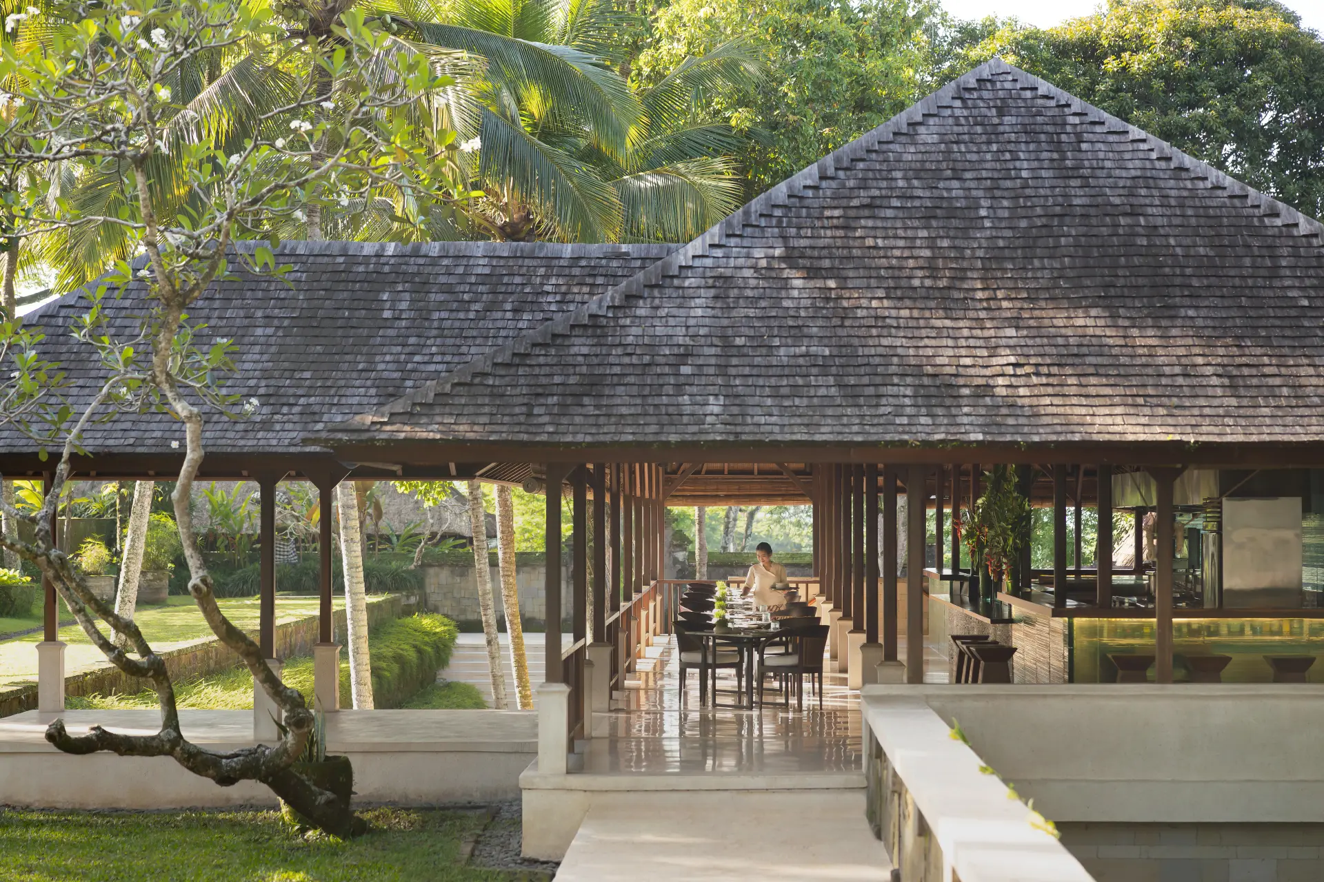 Restaurant på Como Shambala på Bali