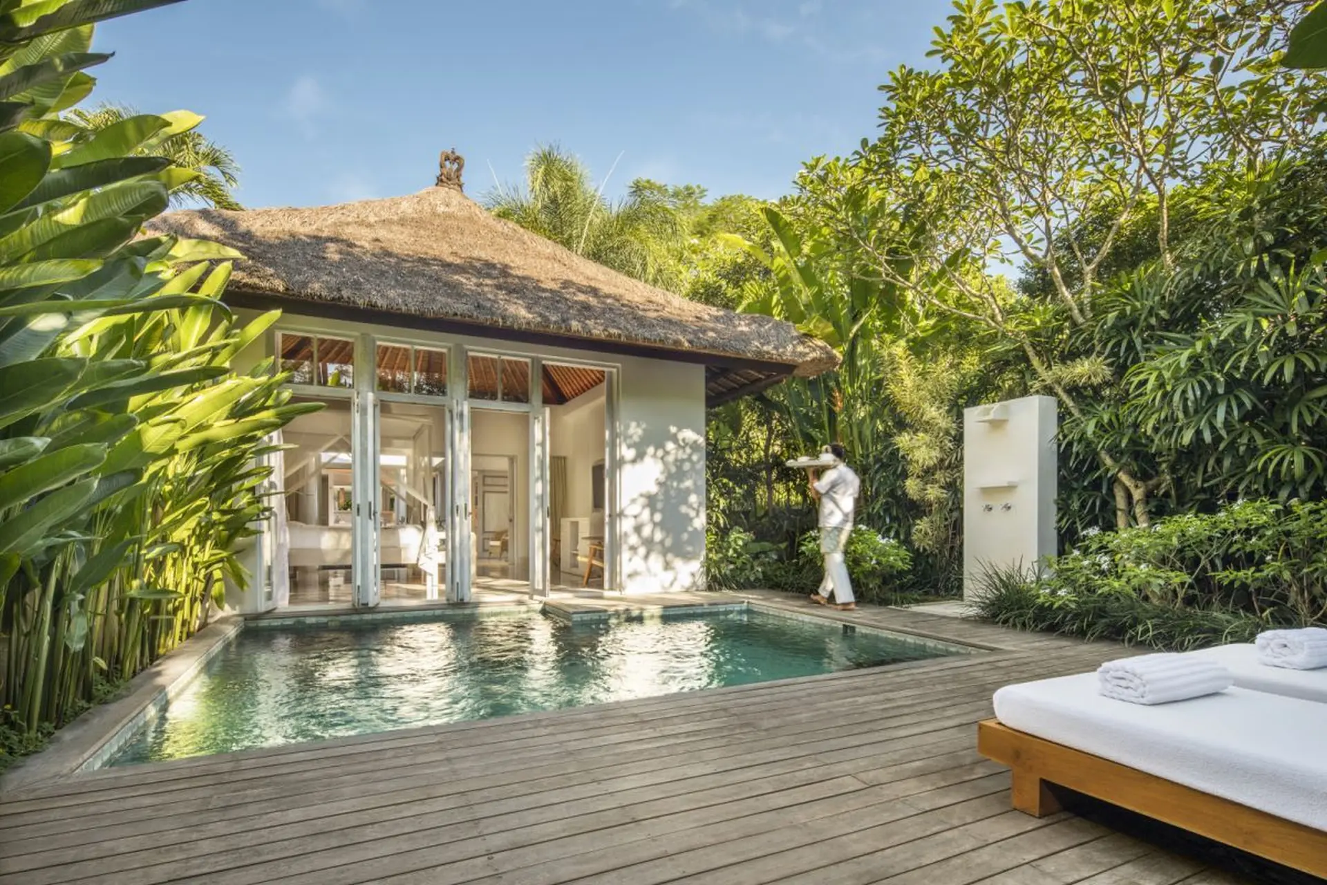 Garden pool villa på COMO Uma Ubud på Bali