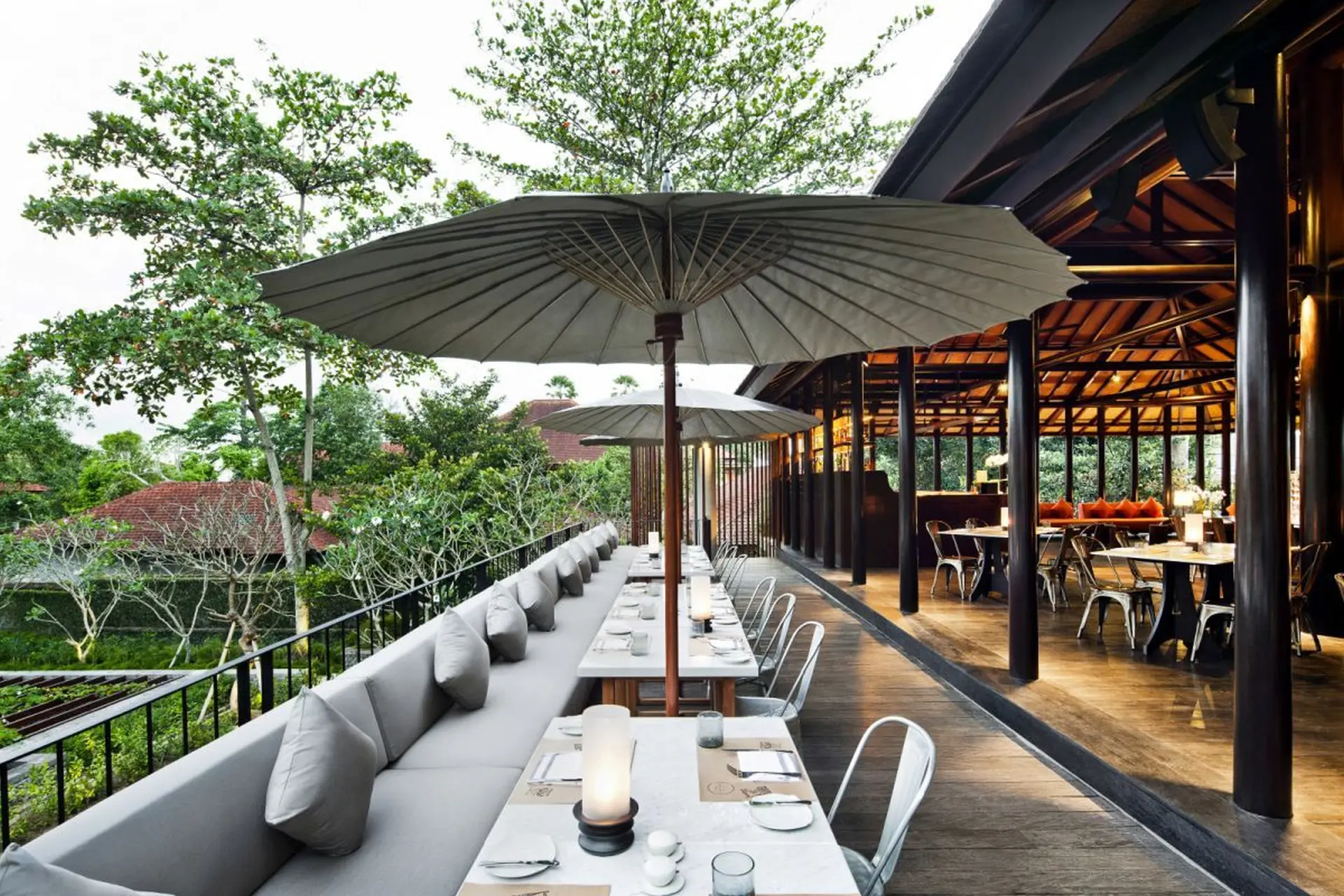 Cucina udenfor på COMO Uma Ubud på Bali