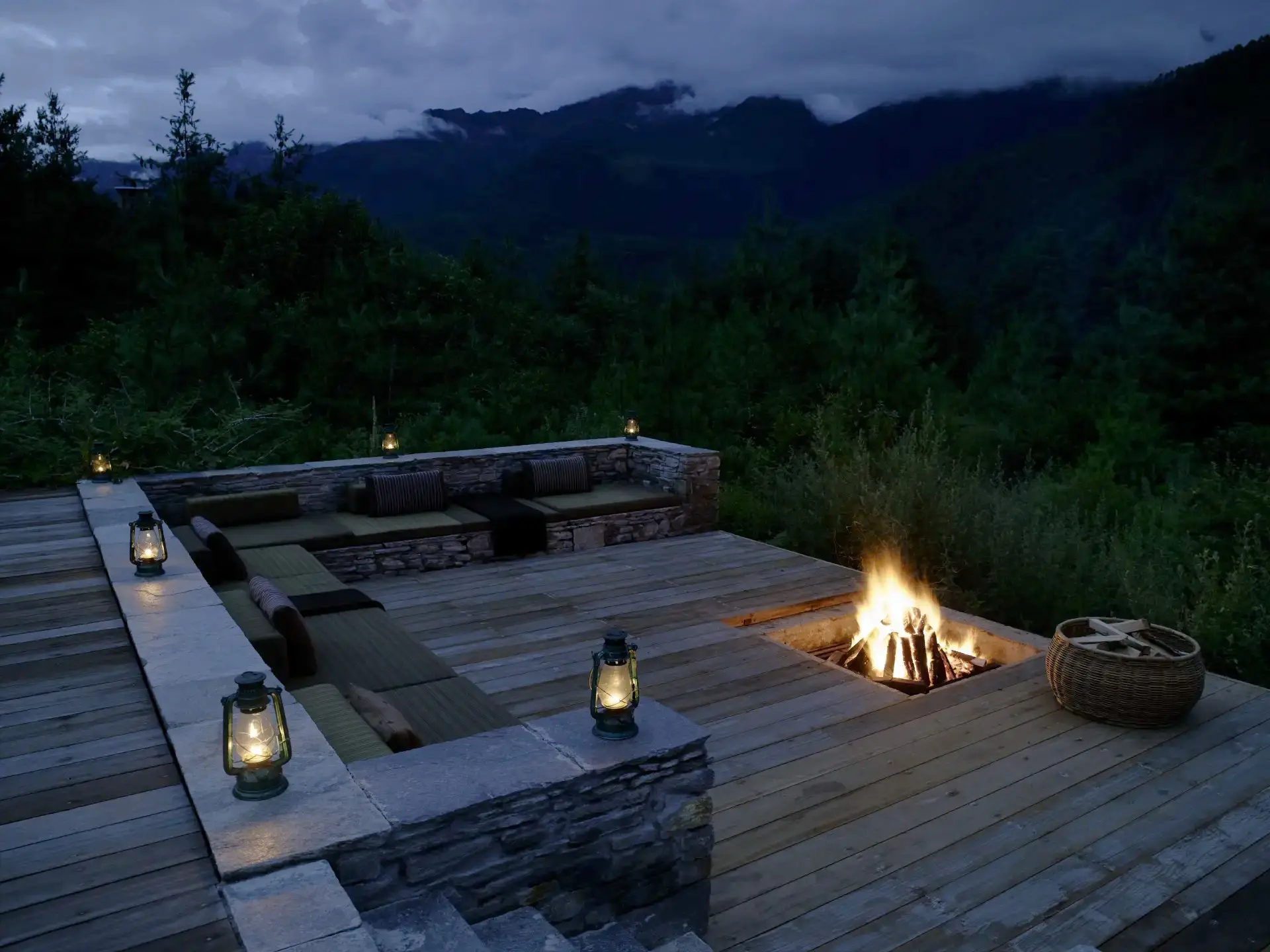 Bålplads på Amankora Paro Lodge, Bhutan