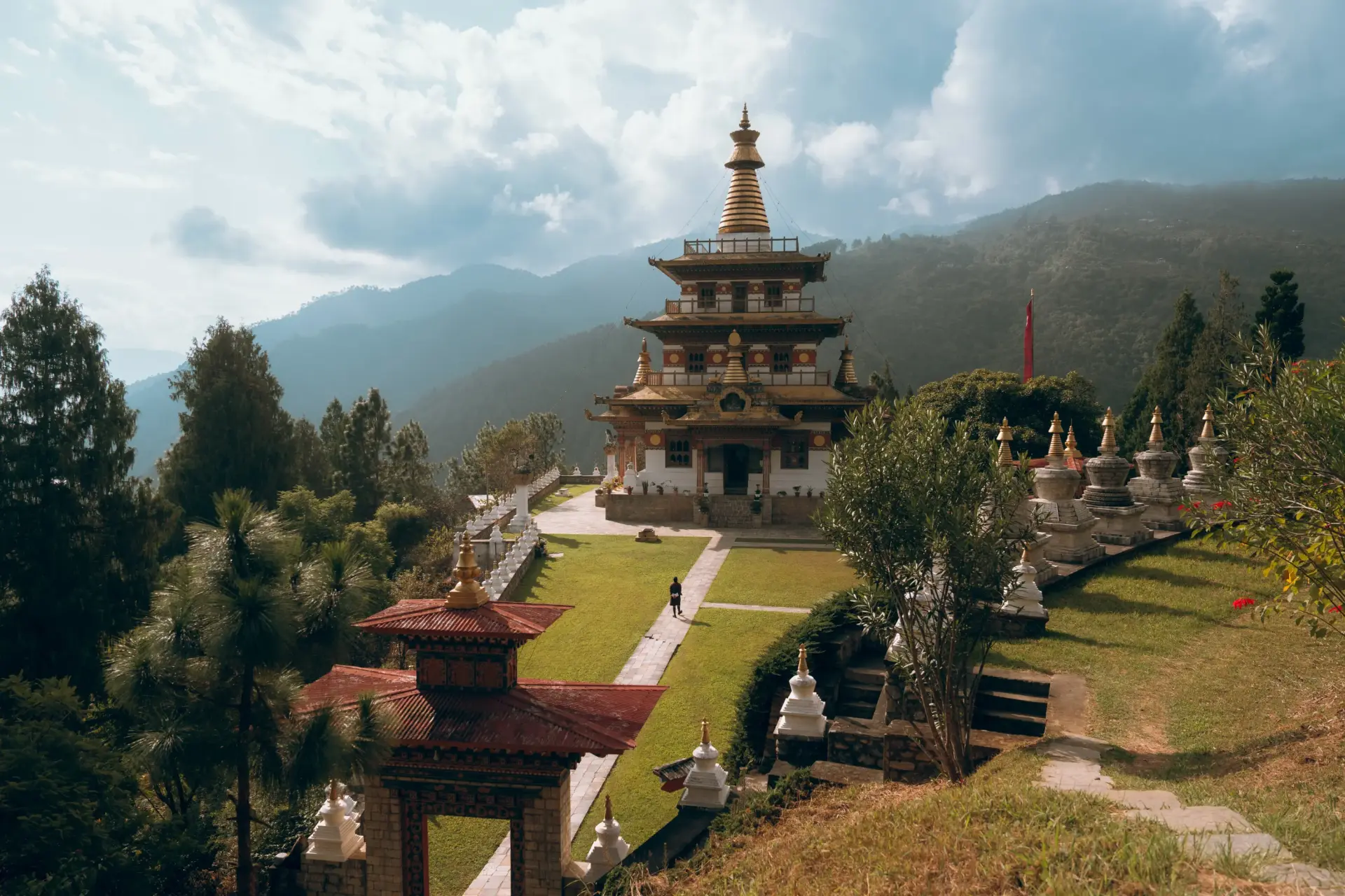 Kamshun templet ved Amankora Punakha Lodge i Bhutan
