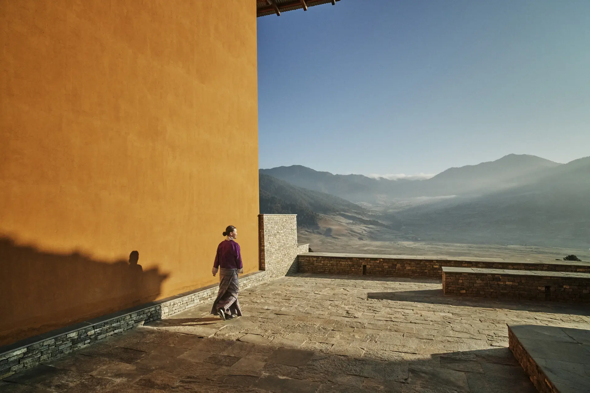 Udsigten fra Six Senses Gangtey, Bhutan