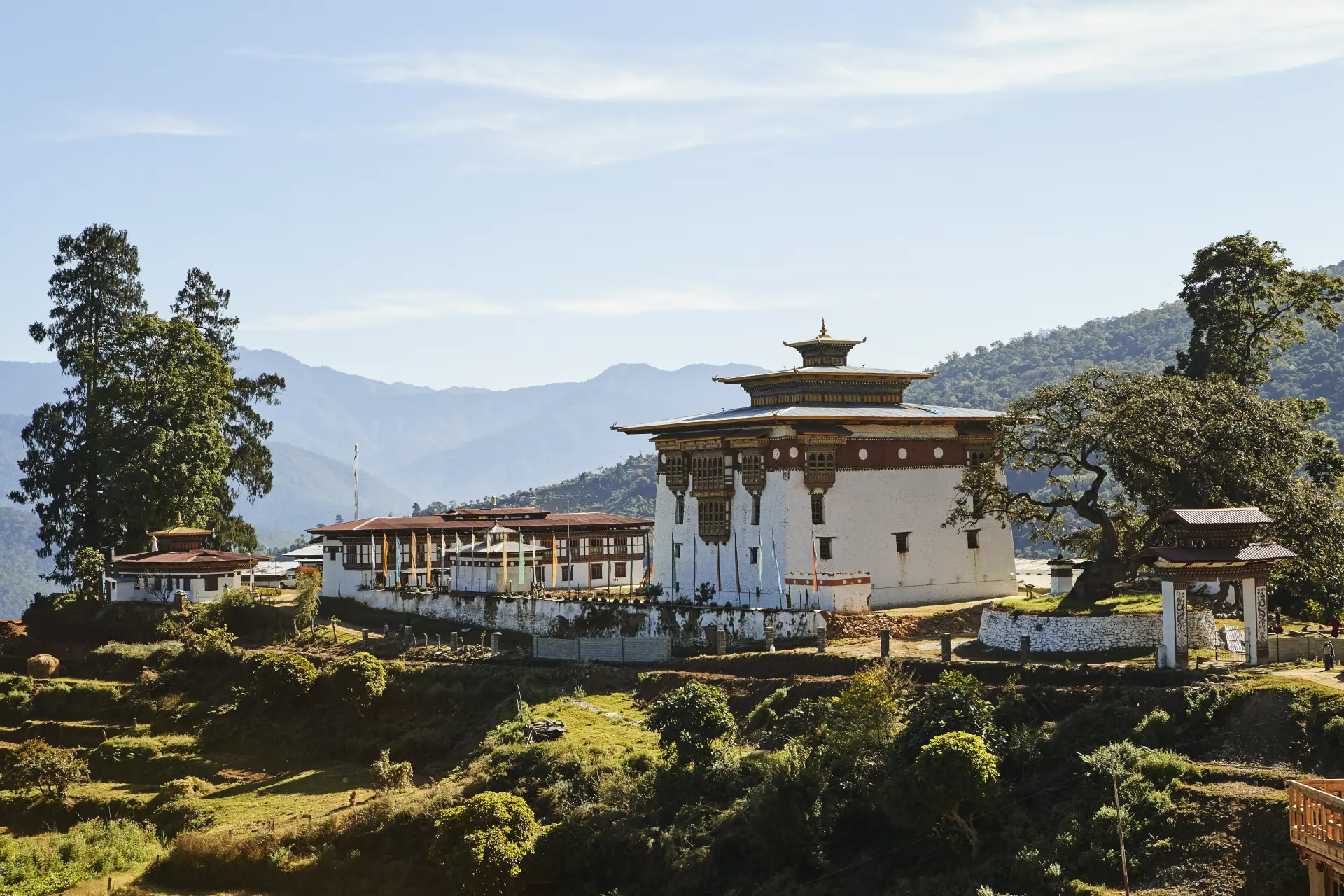 Punakha Chorten Ningpo klostret nær Six Senses Punakha, Bhutan