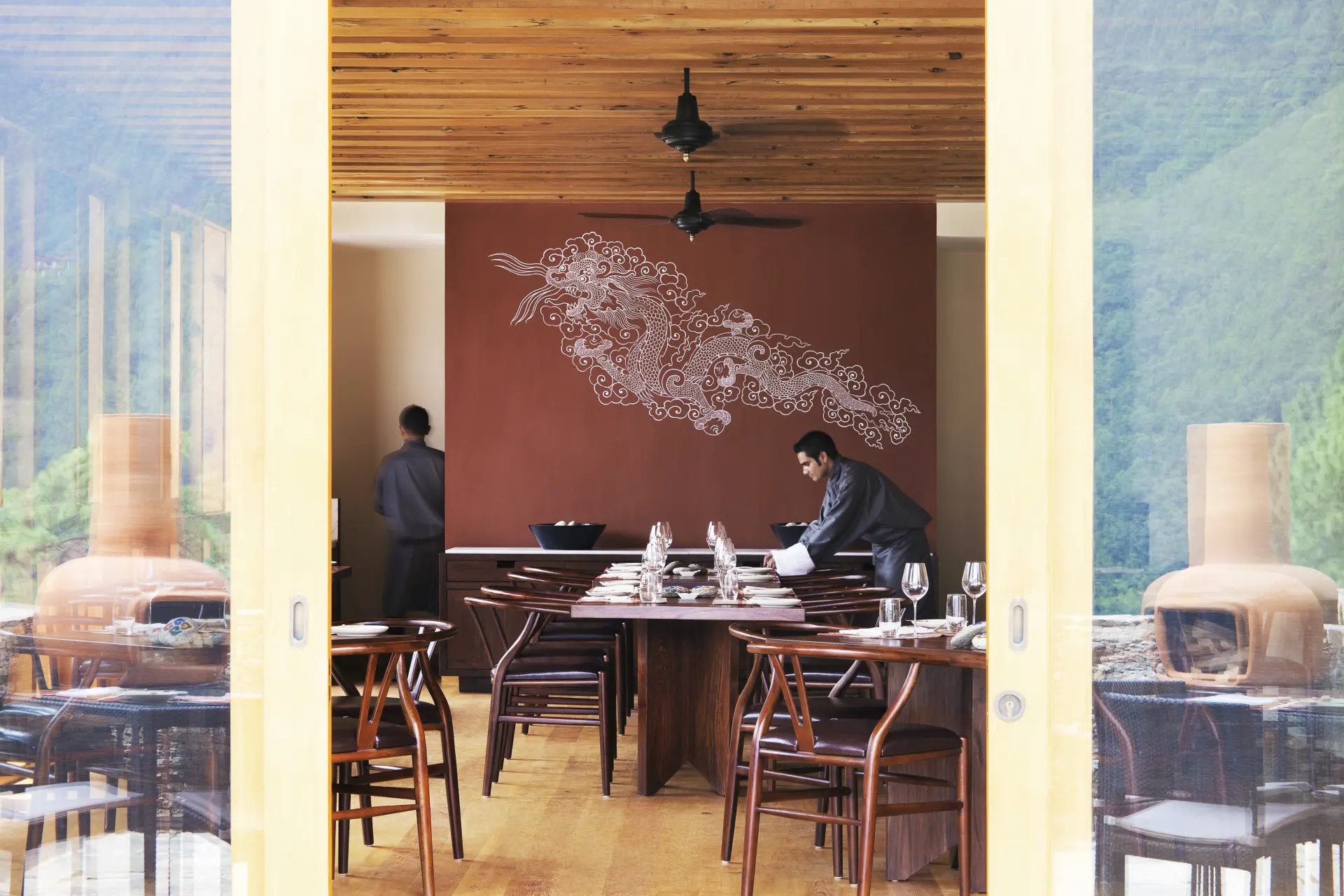 Restauranten Bukhari på COMO Uma Punakha, Bhutan