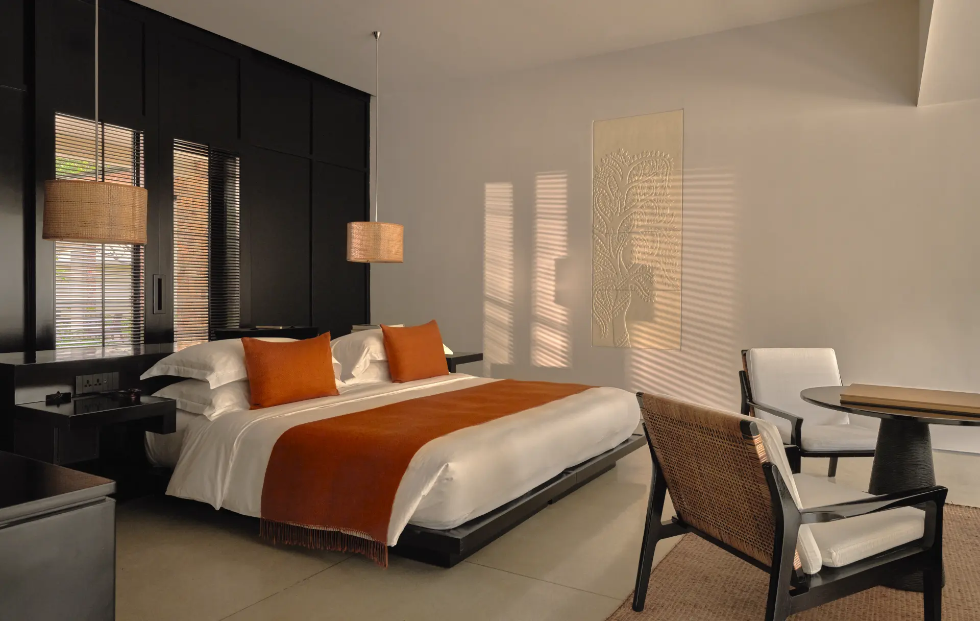 Soveværelse på Amansara resort i Cambodia