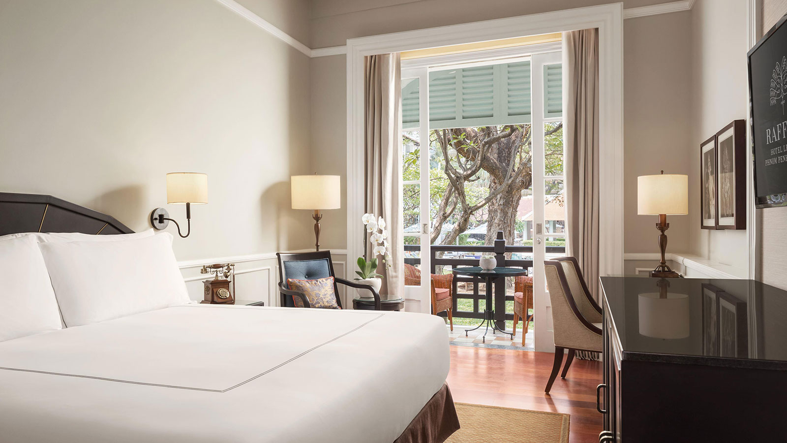 Soveværelse på Raffles Le Royal Phnomn Penh i Cambodia