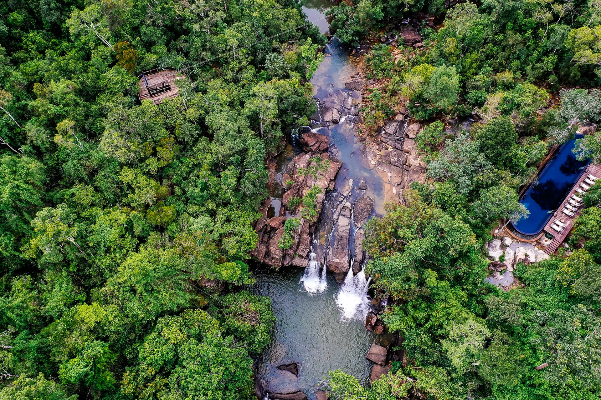luftfoto på Shinta mani Wild i Cambodia