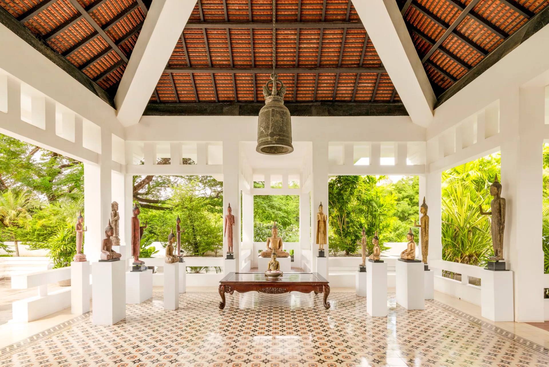 Buddha på Raffles Grand Hotel Ankor i Cambodia