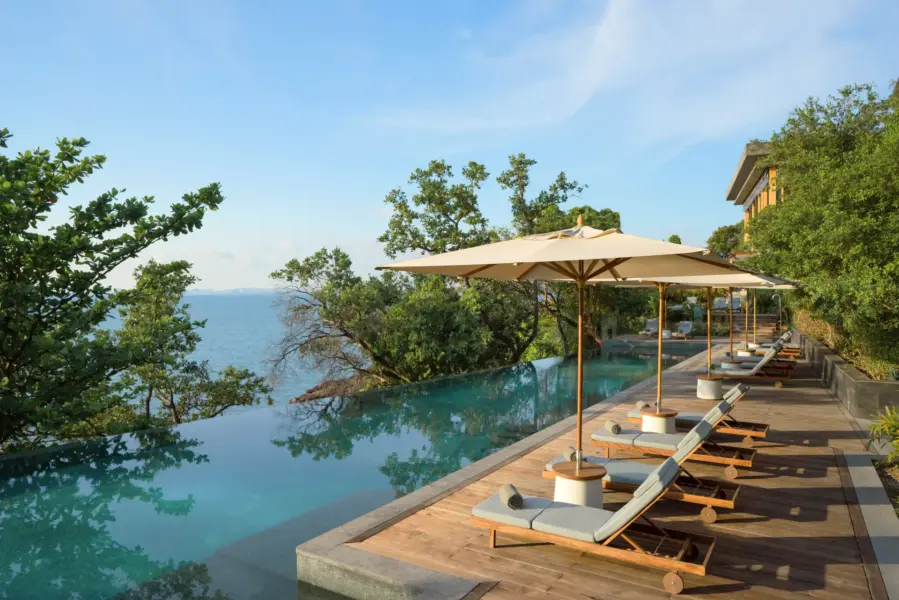 Swimming Pool på Six Senses Krabey Island i Cambodia