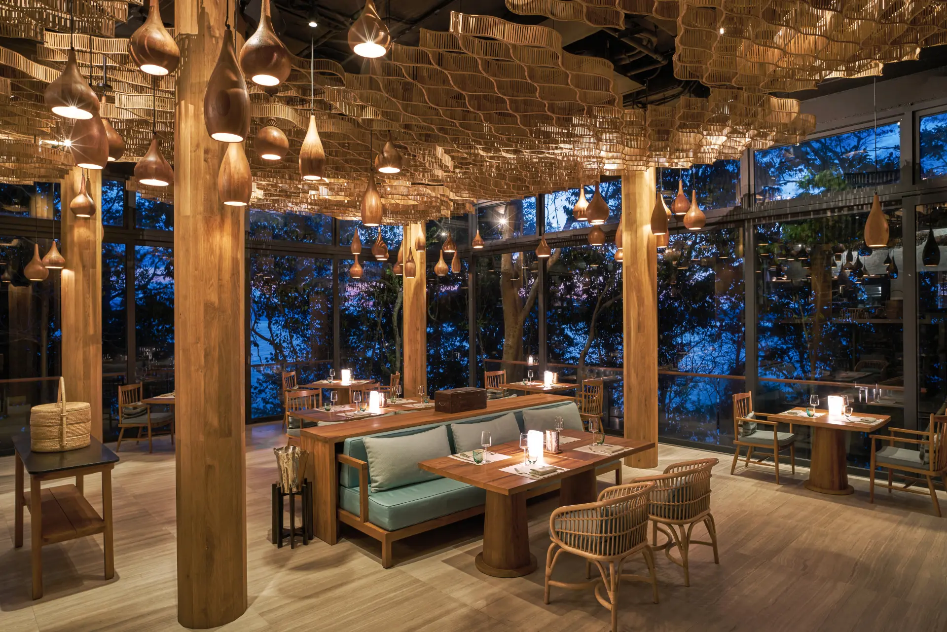Tree Restaurant på Six Senses Krabey Island i Cambodia