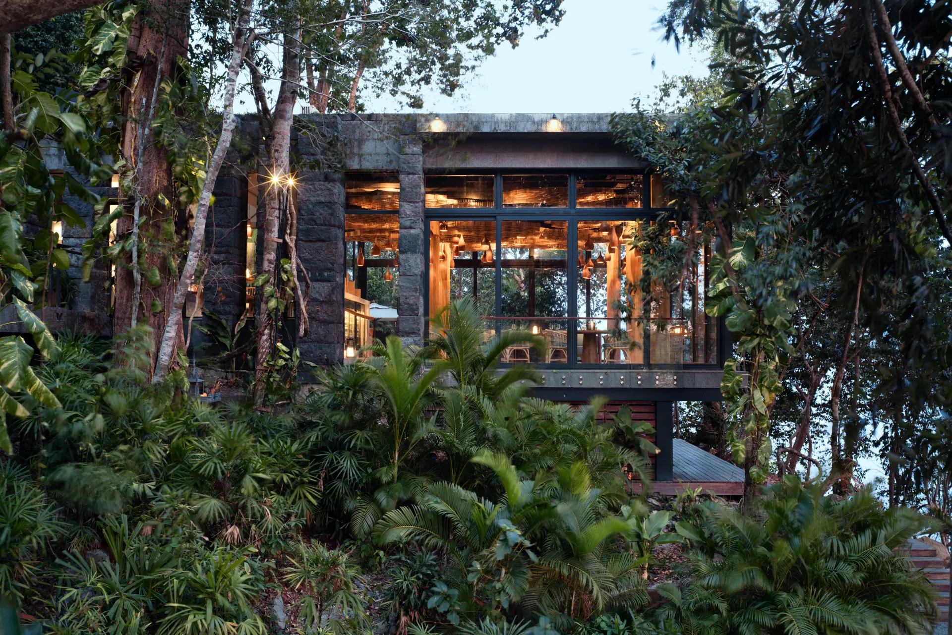 Tree Restaurant på Six Senses Krabey Island i Cambodia