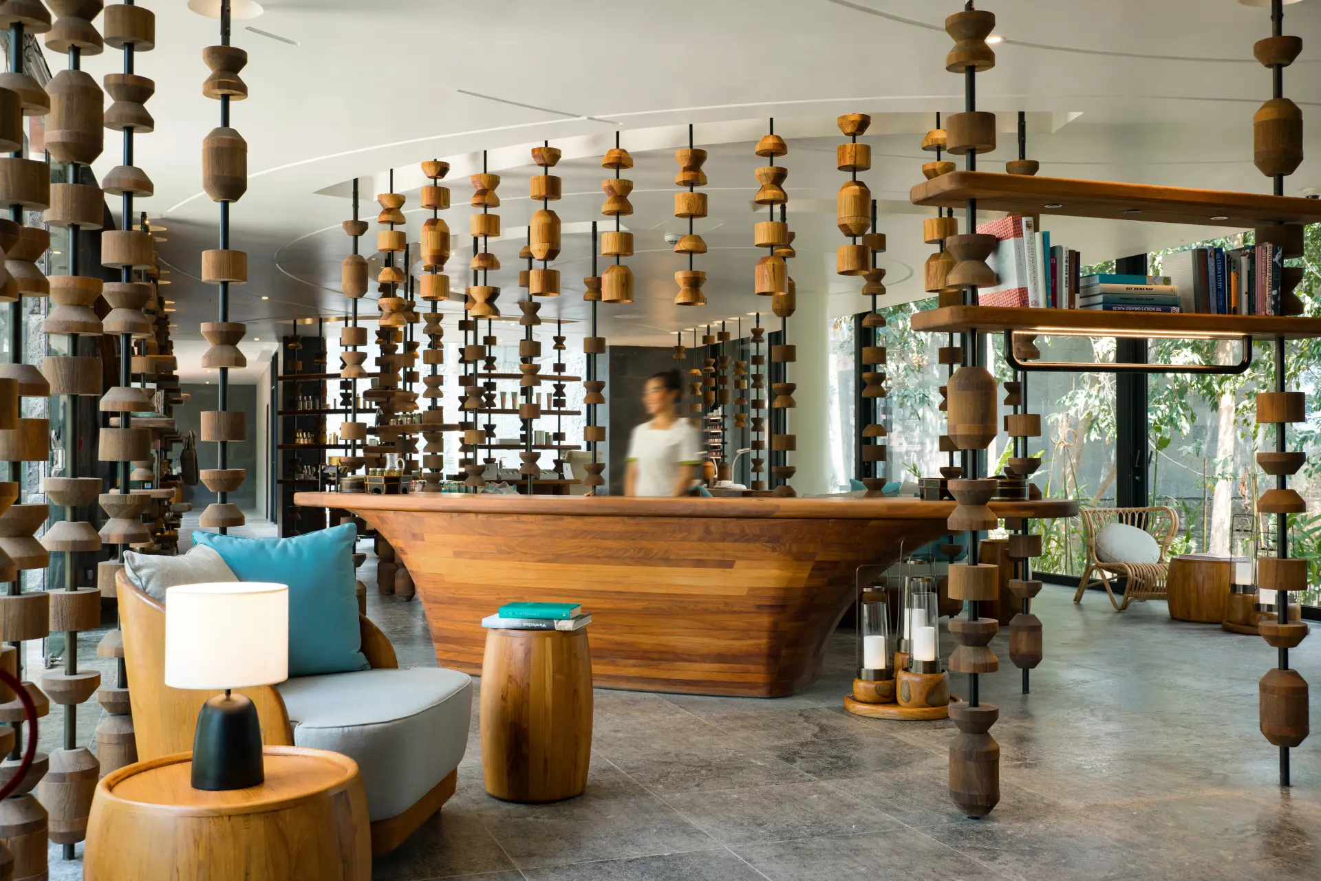 Spa receptionen på Six Senses Krabey Island i Cambodia