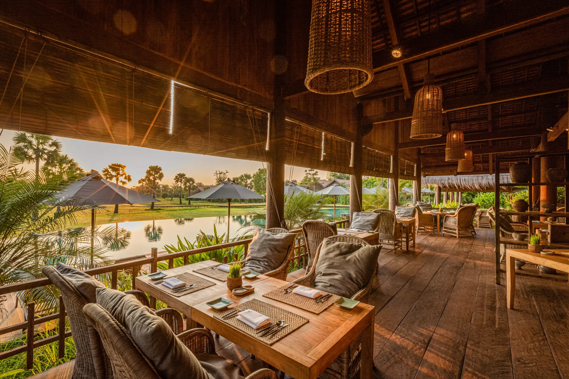 Restaurant på Zannier Phum Baitang i Cambodia
