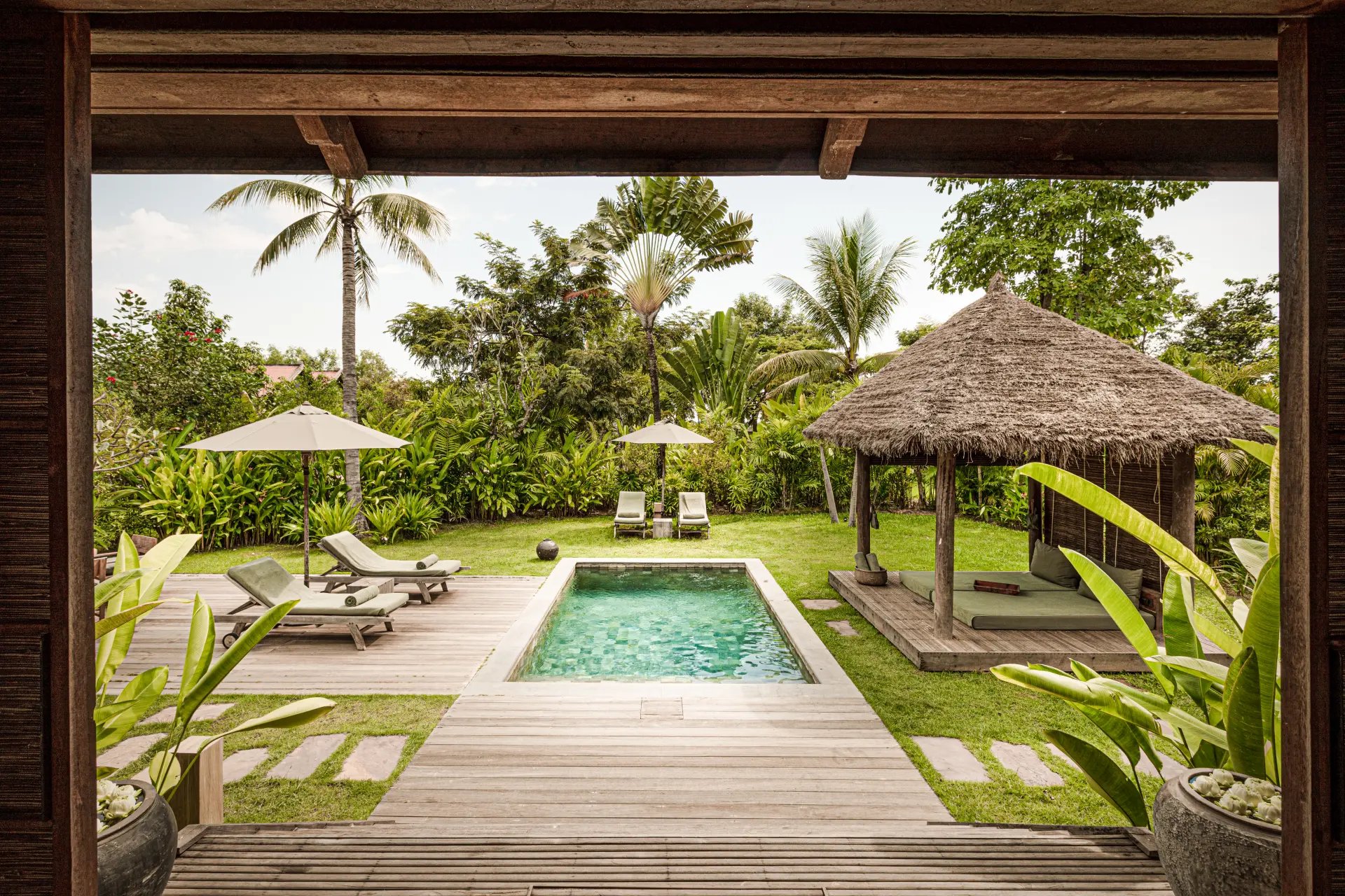 Pool villa have på Zannier Phum Baitang i Cambodia