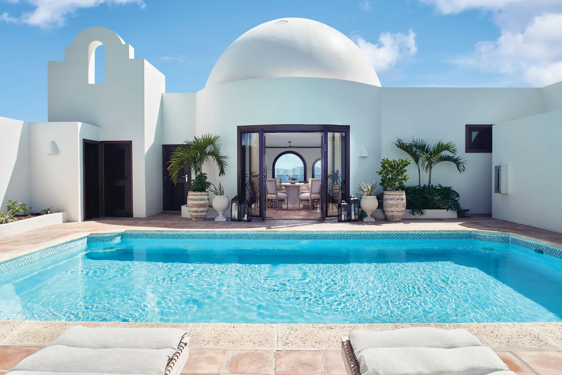 Suite med pool på Cap Juluca, A Belmond Hotel på Anguilla i Caribien
