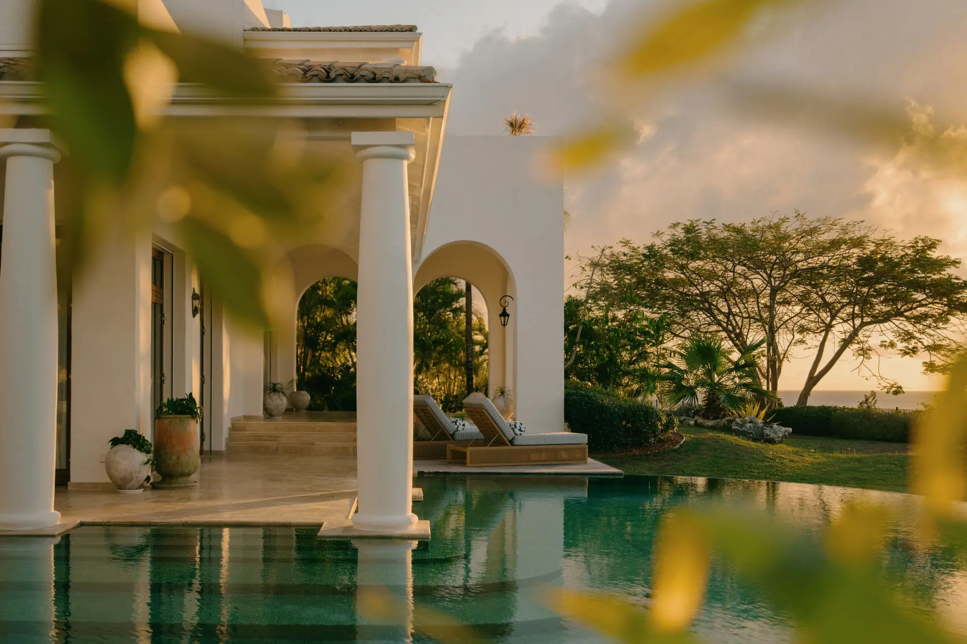 Villa med pool på La Samanna, A Belmond Hotel på St Martin, Caribien