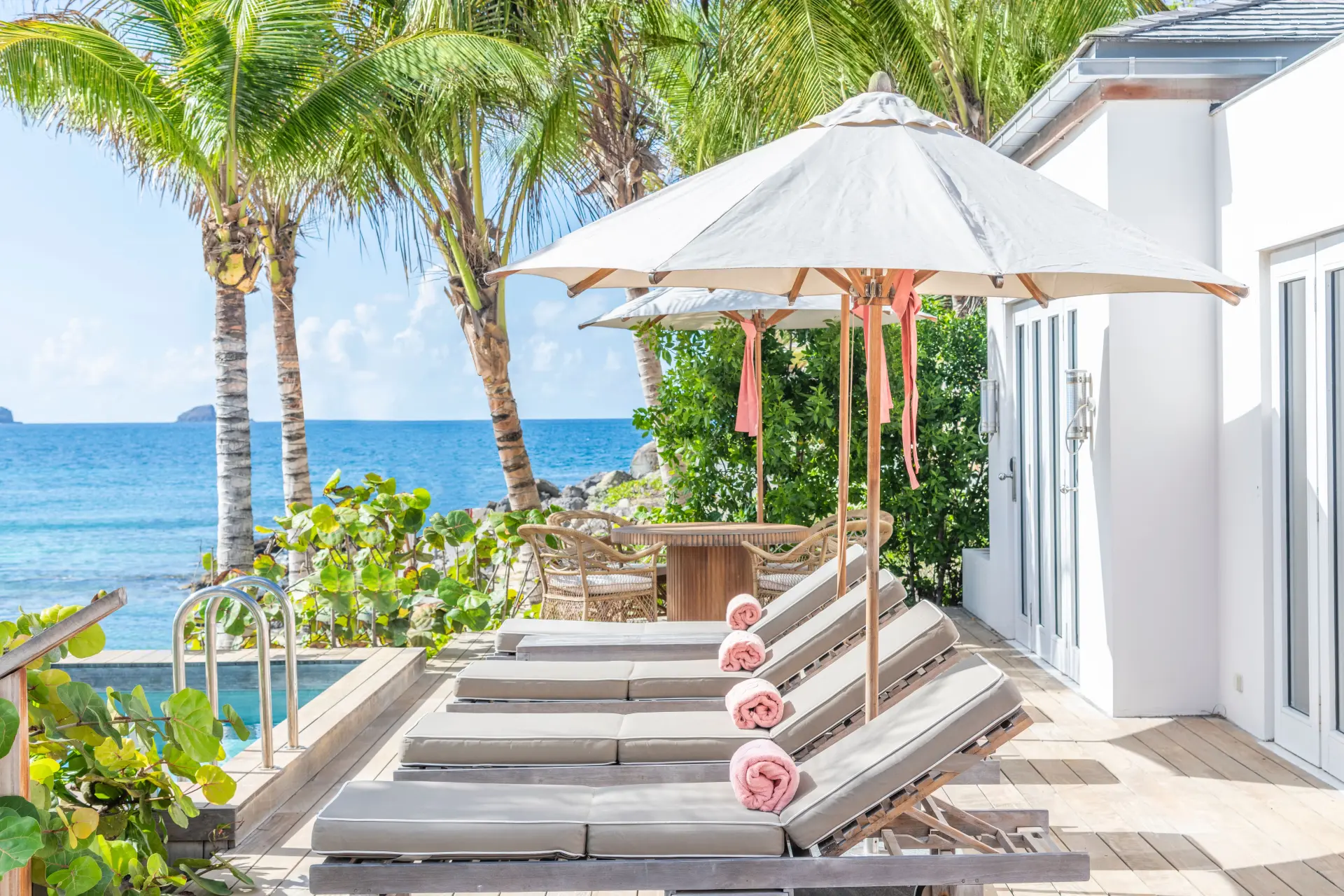 2-vær. Beach Suite med pool på Cheval Blanc-St Barth, Caribien