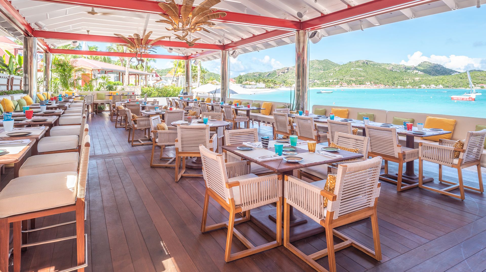 Sand Bar restaurant på Eden Rock på St. Barth i Caribien